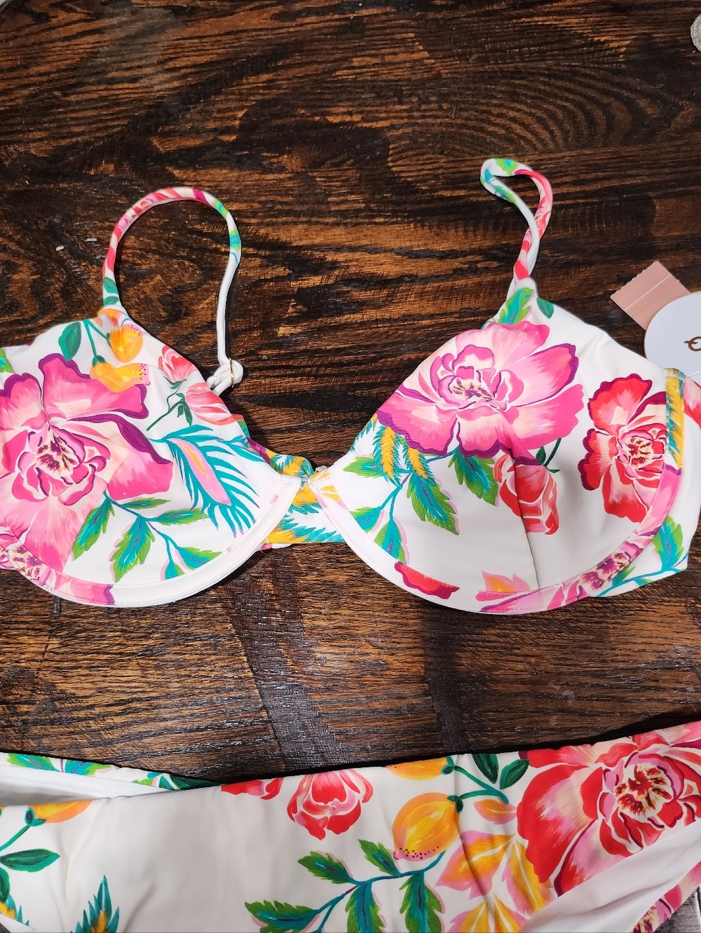 PQ Mita Cali Underwire Bikini Top D/ Bottom Medium - Picture 10 of 15